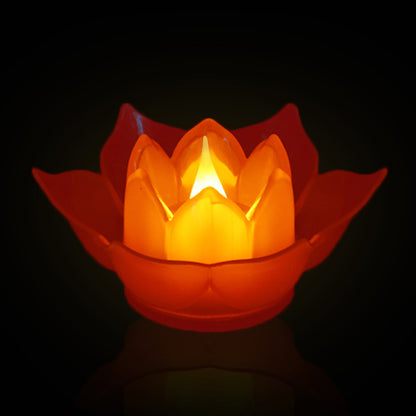Battery lotus decor
