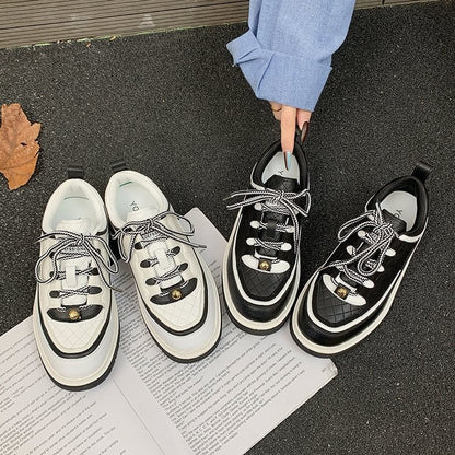 Black White Sneakers Women