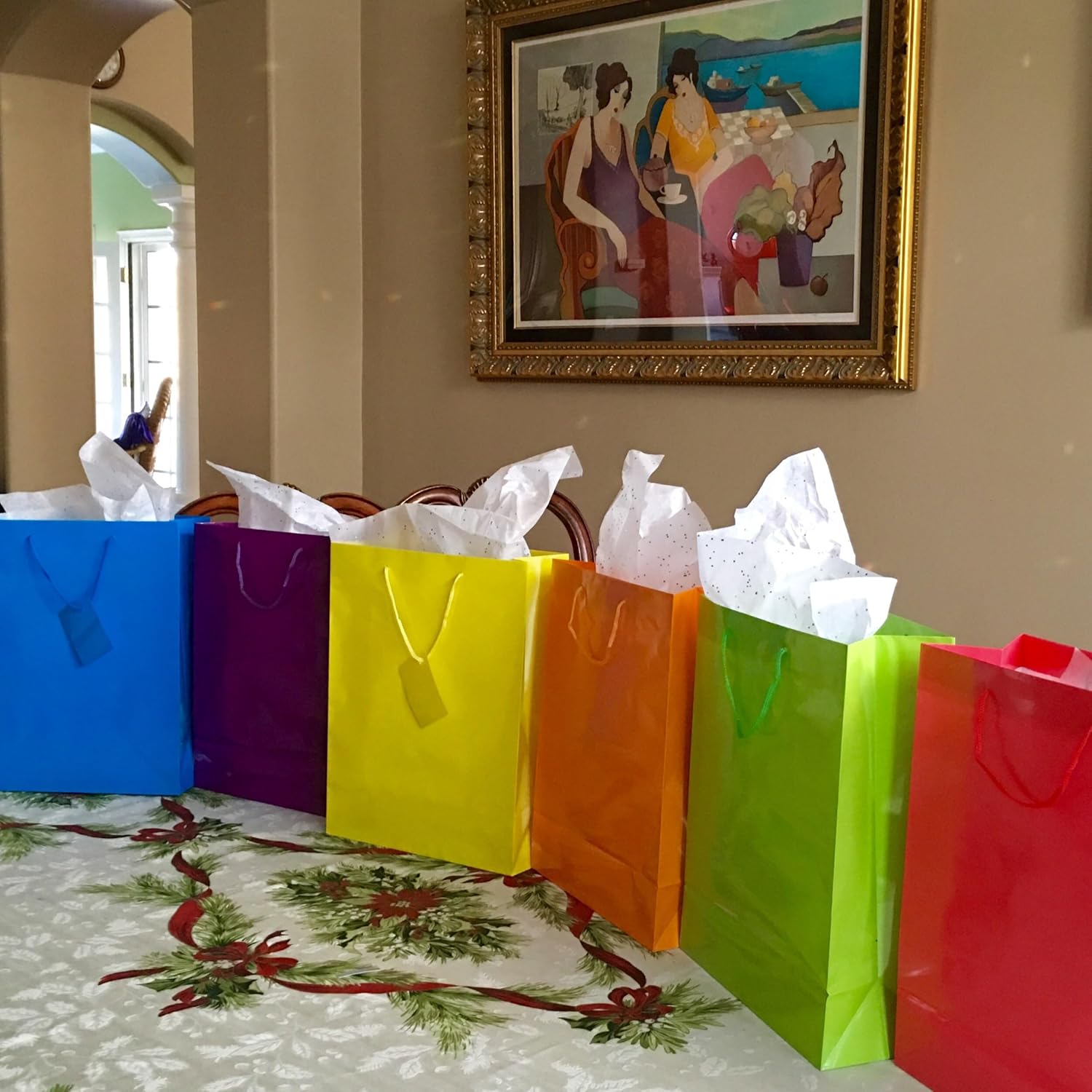 Bright Neon Colored Party Present Paper