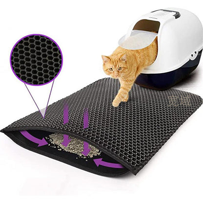 BABEECATS Double Layer EVA Pet Cat Litter Pad