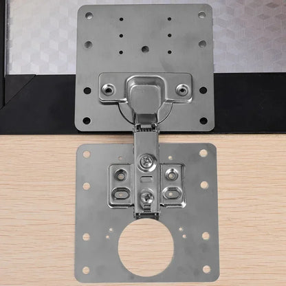 Cabinet hinge repair plate for kitchen cupboard door hinge support
