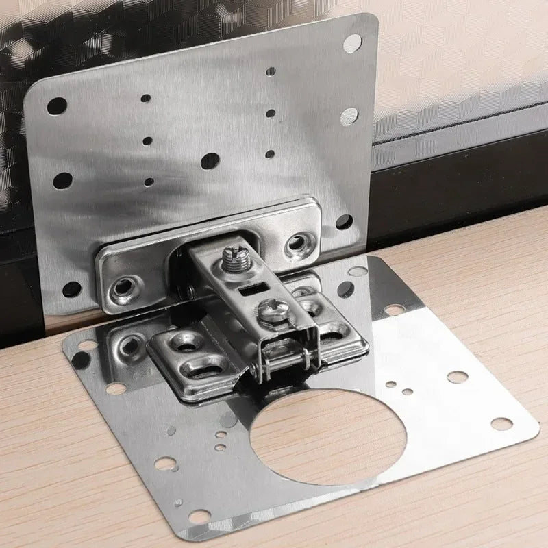 Cabinet hinge repair plate for kitchen cupboard door hinge support
