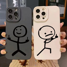 Cartoon silicone phone case for iPhone with cute colorful design