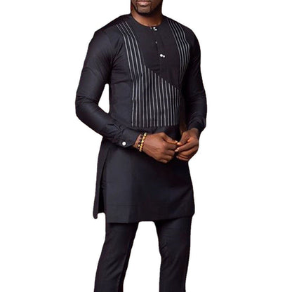 Casual Striped Long-sleeved Shirt