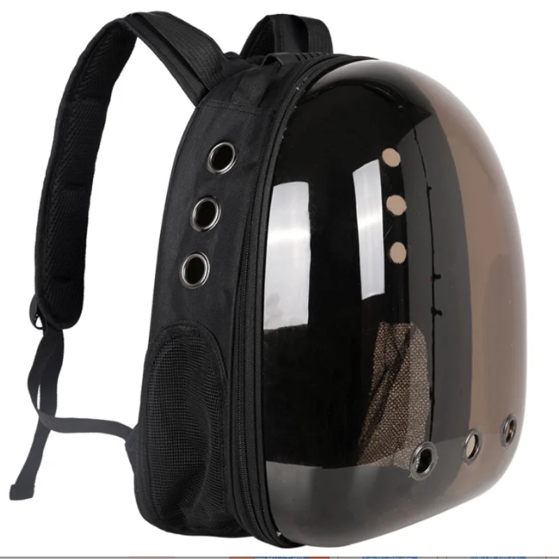 Cat space capsule backpack with bubble window for pet travel comfort