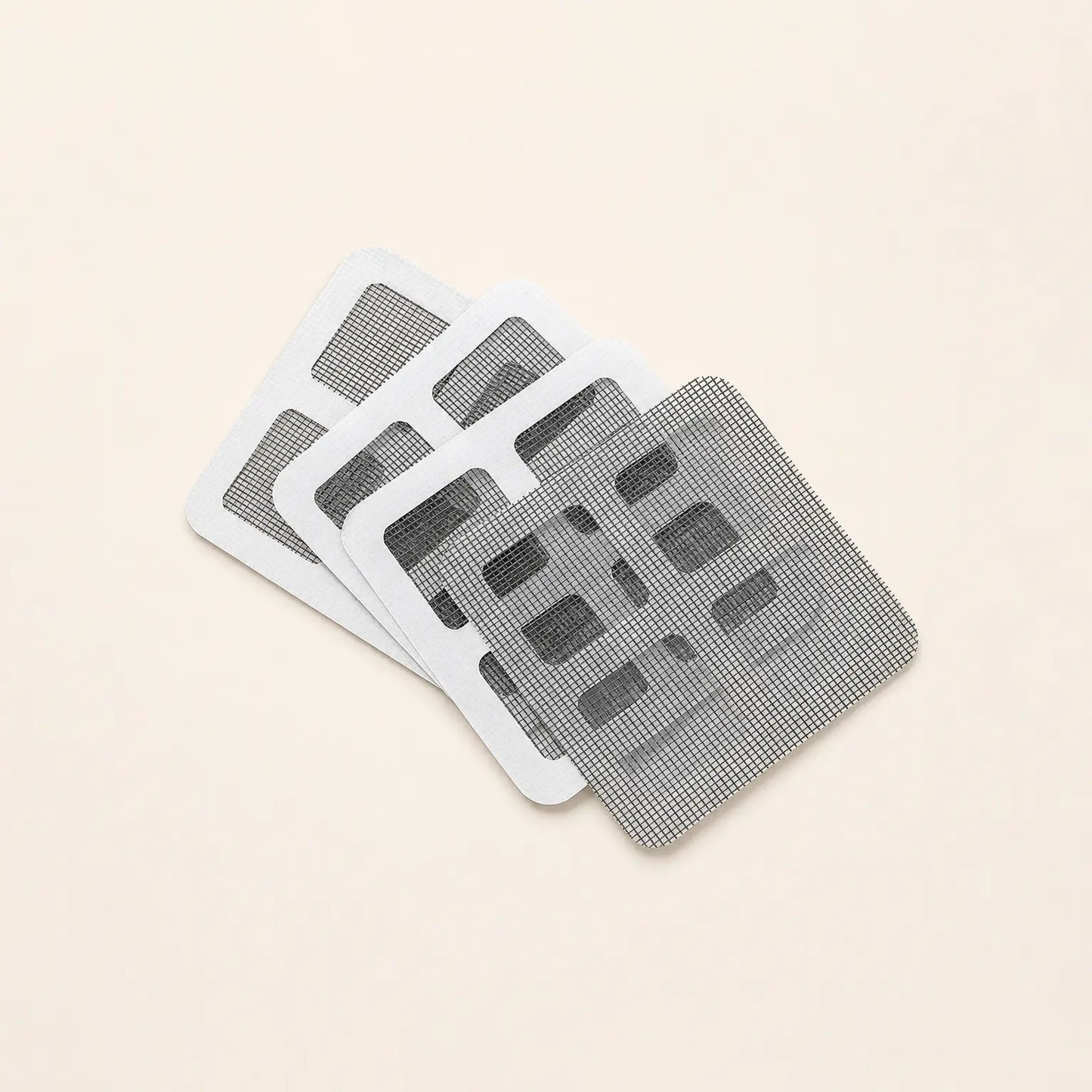 Window Screen Repair Patch Kit, 6-Pack Self-Adhesive Mesh Patches, 4x4 Inch