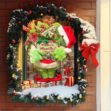 Christmas plush wreath featuring soft festive decor for holiday doors and walls

