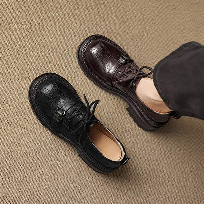 Platform Oxford Brogue Shoes