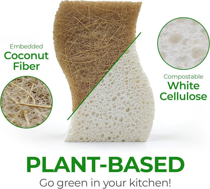  Coconut Scrubber Sponge
