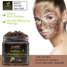 Coffee exfoliating body scrub