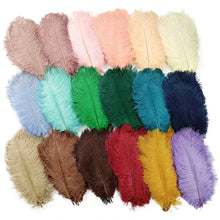 Colored ostrich feathers for wedding craft table centerpieces
