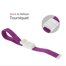 Colorful quick release tourniquet for emergency first aid and medical use