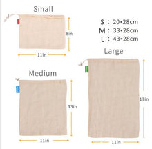 Cotton linen storage bag