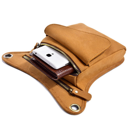 Mens Leather Waist Bag