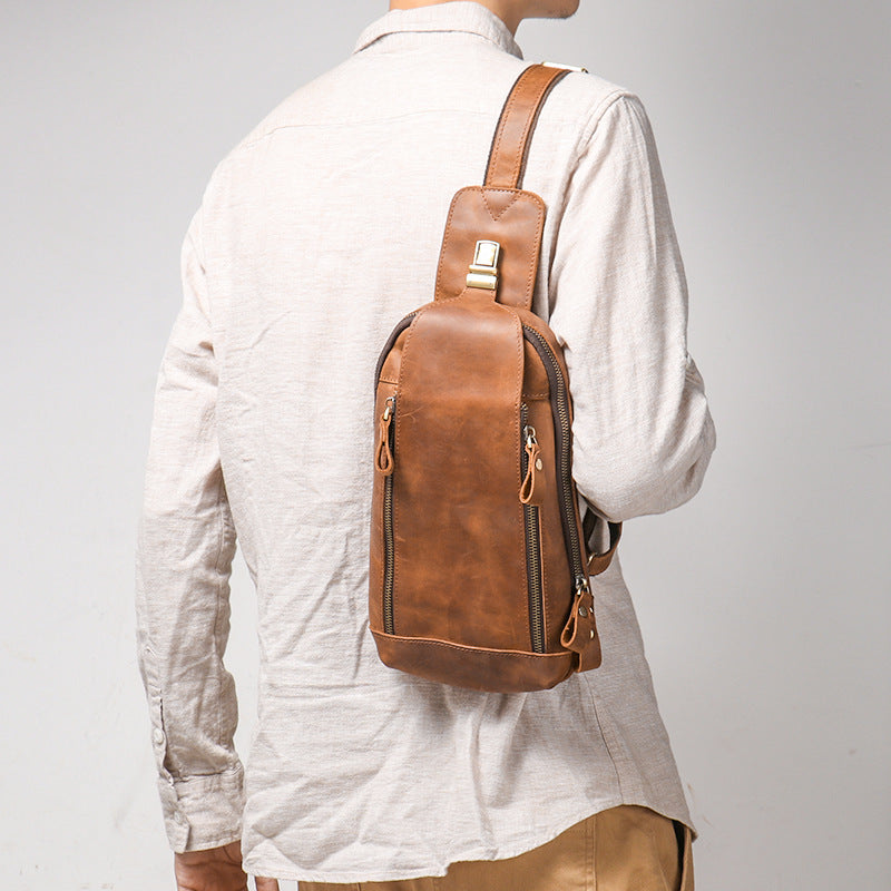 Mens Leather Crossbody Bag