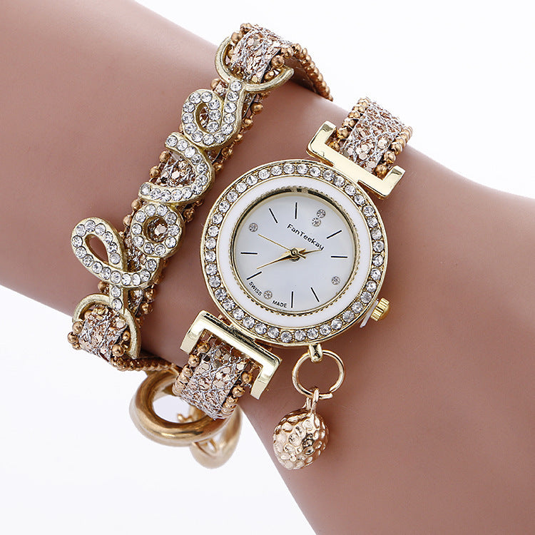 Crystal Love Bracelet Watch