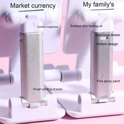 Desk mobile phone holder adjustable stand for hands-free phone use