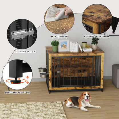 Dog crate side table