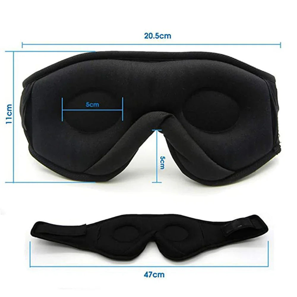 DreamTunes 3D sleep mask headphones with Bluetooth for comfortable sleep 