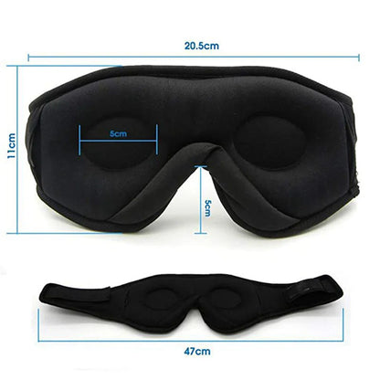 DreamTunes 3D sleep mask headphones with Bluetooth for comfortable sleep 