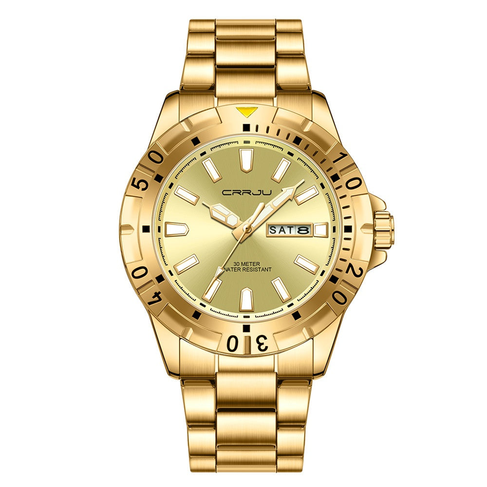 Mens large dial watch