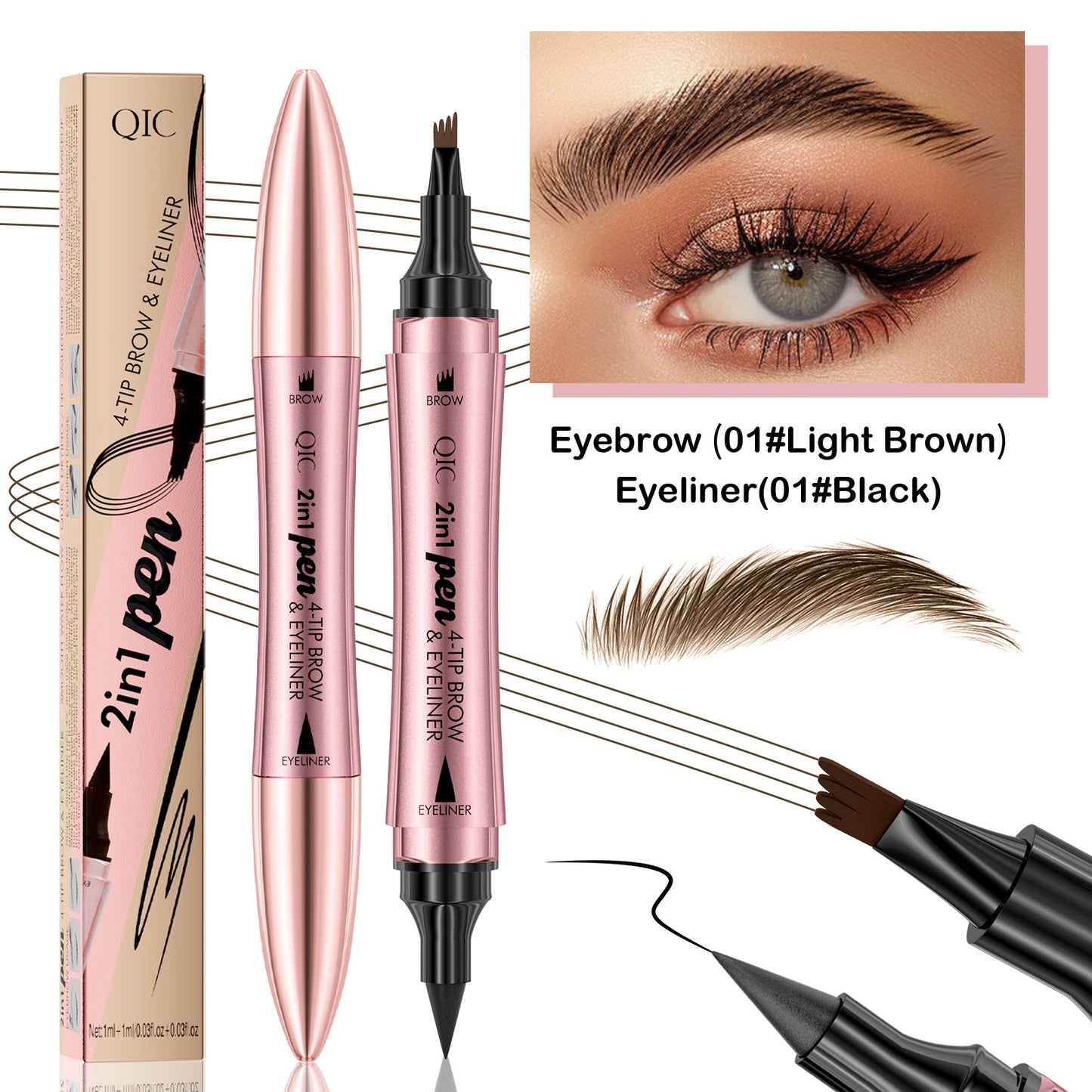 Dual makeup pencil