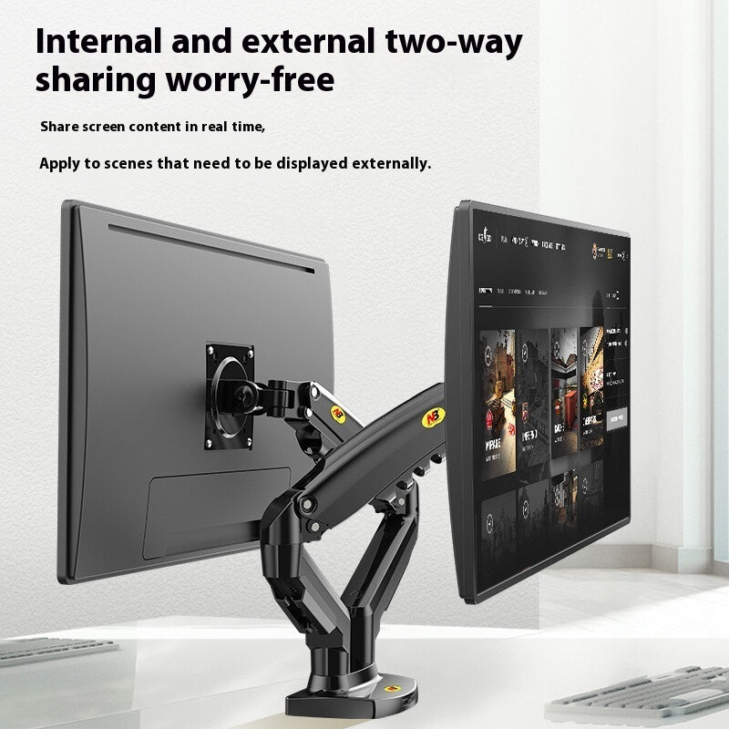 Dual monitor mount stand arm