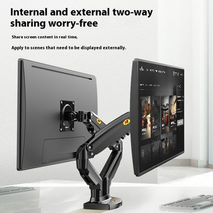 Dual monitor mount stand arm