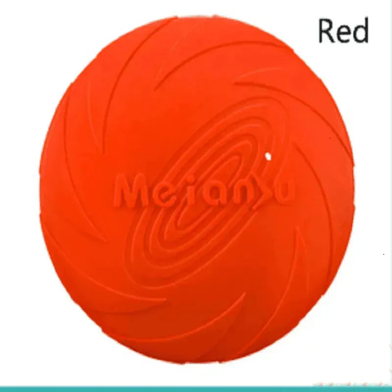 Durable silicone dog flying disc for active outdoor play