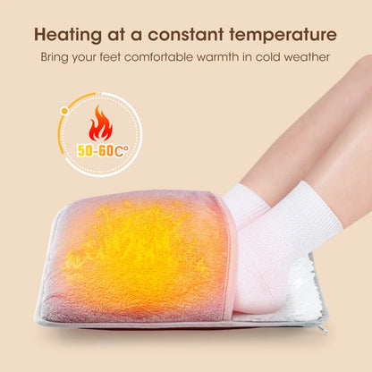 Electric foot heating pad for winter warmth and foot pain relief