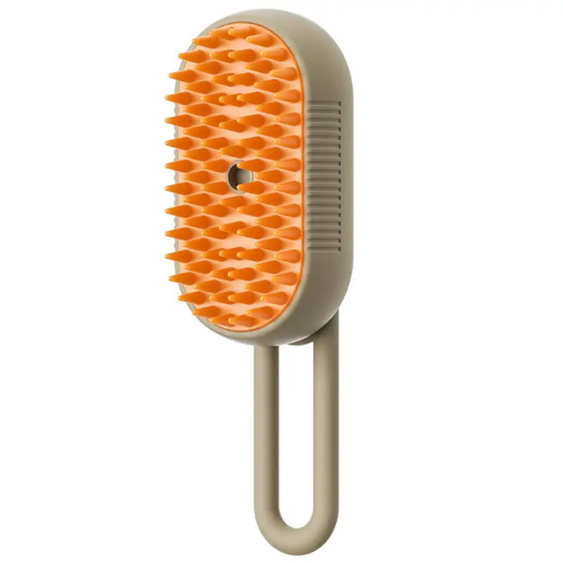 Electric steam brush for pet grooming dogs and cats at home