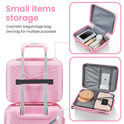 Pink Travel Luggage Set
