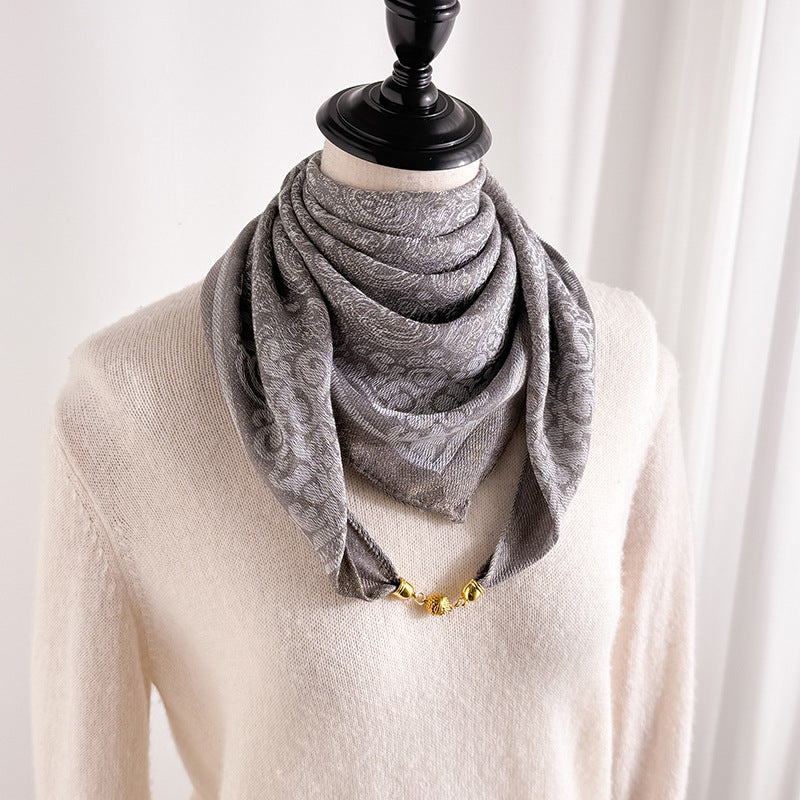 Elegant floral scarf