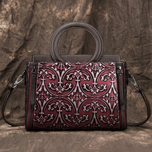 Embossed Cowhide Crossbody Bag