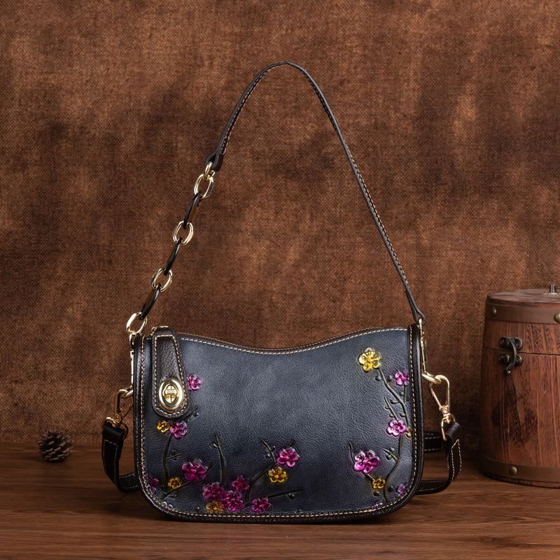 Retro Cowhide Shoulder Bag
