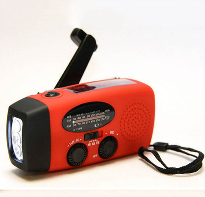 Emergency radio flashlight