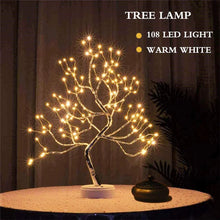 Enchanted fairy tree lamp glowing with LED lights for magical home decor