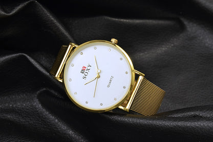 Gold Quartz Watch