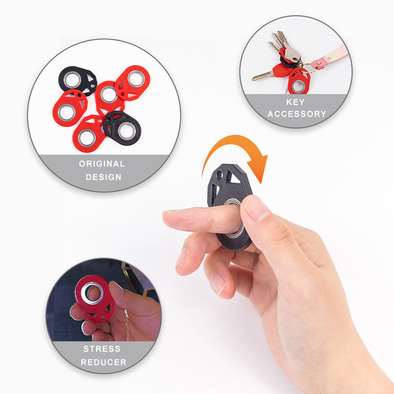 Fidget spinner keychain toy