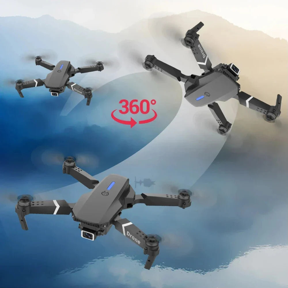 Foldable RC drone with 4K wide-angle camera and WiFi FPV for HD aerial photography