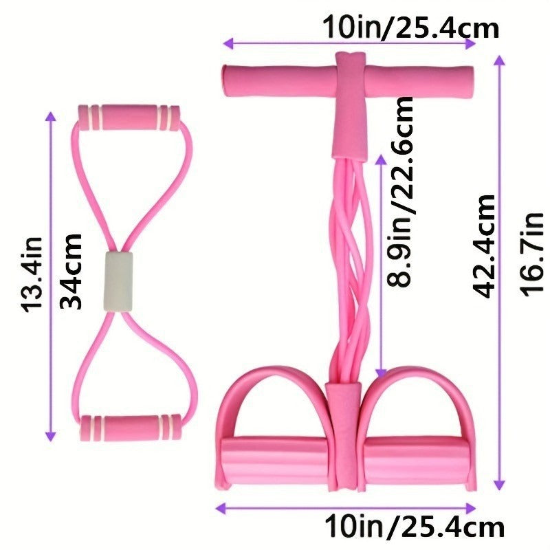 Foot pedal exercise rope