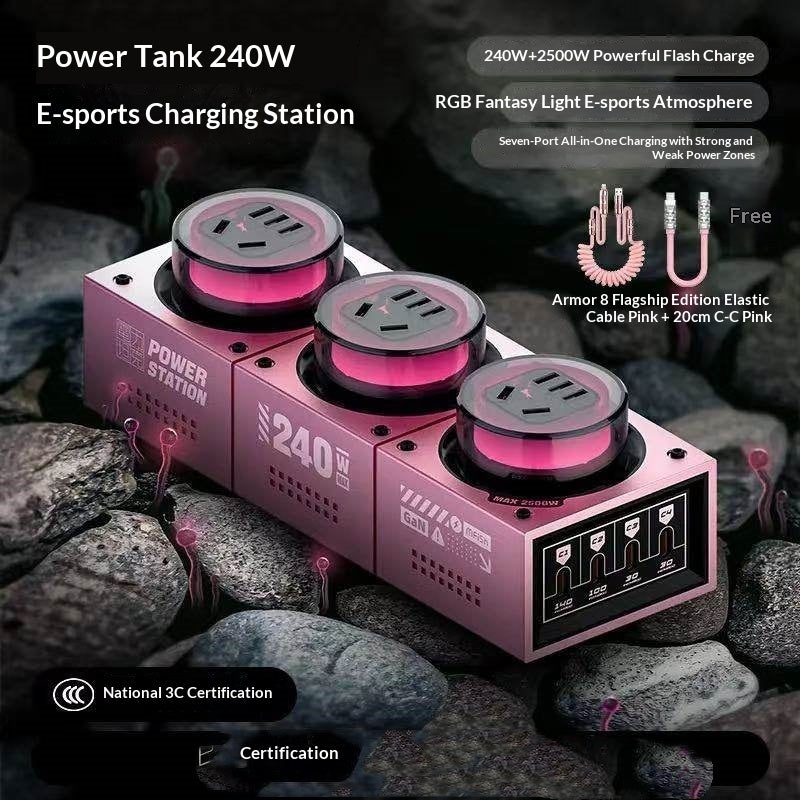 GaN desktop charging station