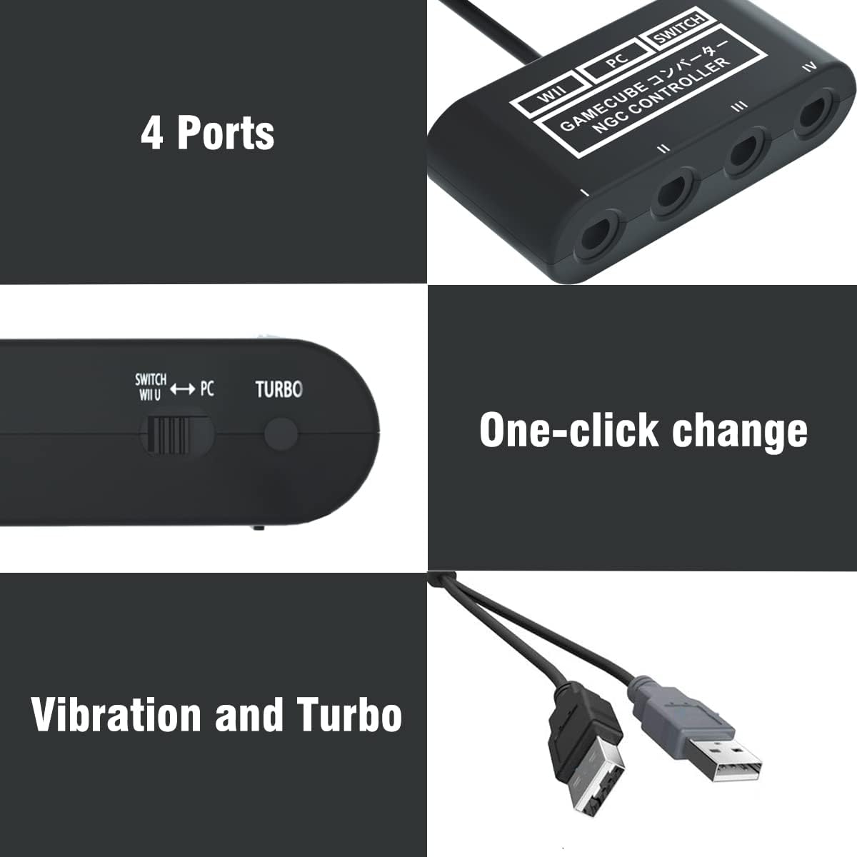 Gamecube Controller Adapter for Switch