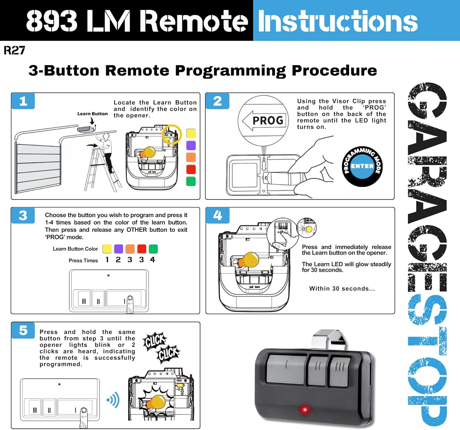 Garage Door Opener Remote