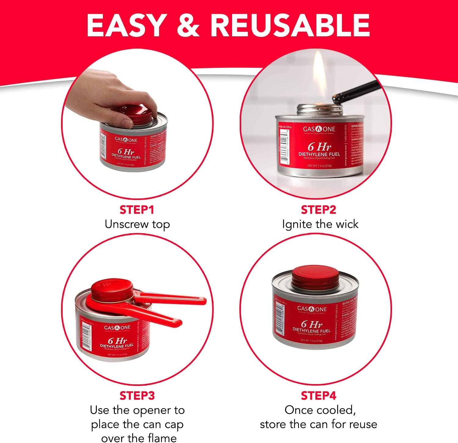 Gas One Chafing Fuel