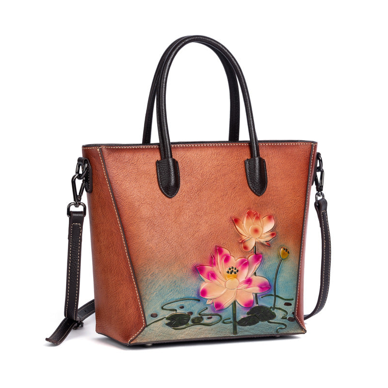 Retro Cowhide Women Handbag