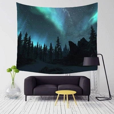 Geometric plush tapestry