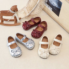 Girls bow princess shoes