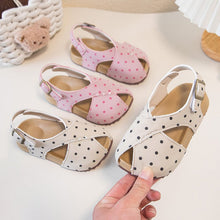 Girls polka dot sandals