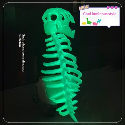 Glowing dinosaur plush